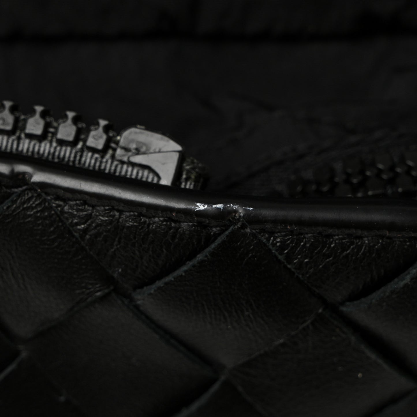 Nappa Nylon Intreccio Packable Backpack Black