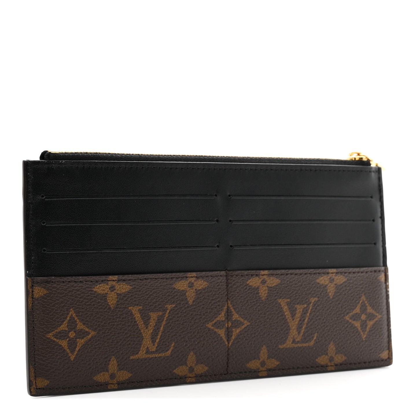 Monogram Slim Purse Black