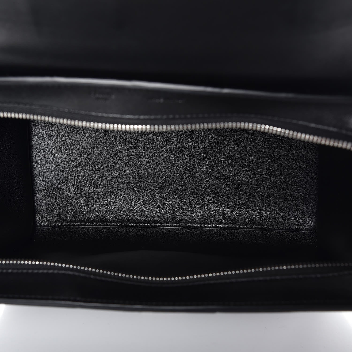 Celine Lambskin Quilted Small Trapeze Black 6 of 7