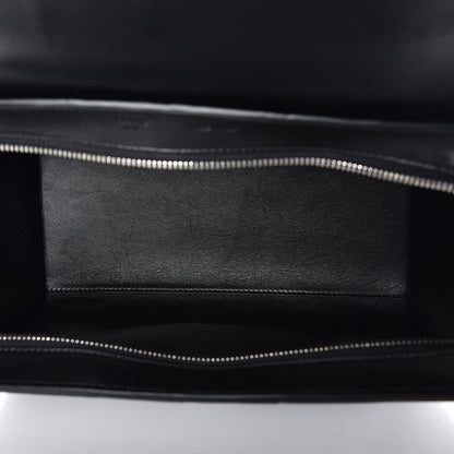 Celine Lambskin Quilted Small Trapeze Black 6 of 7