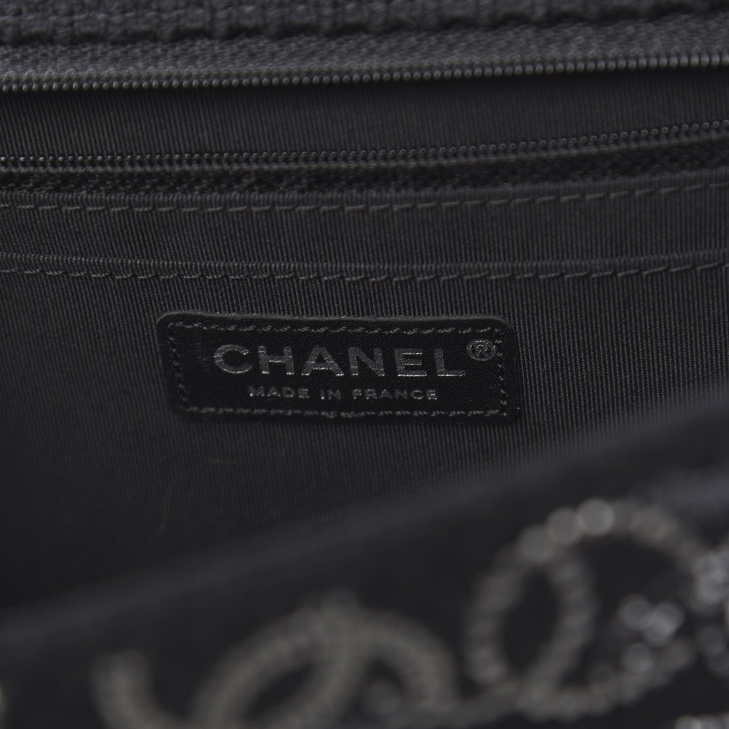 Chanel Tweed Strass Jumbo Pudong Flap Black 6 of 10