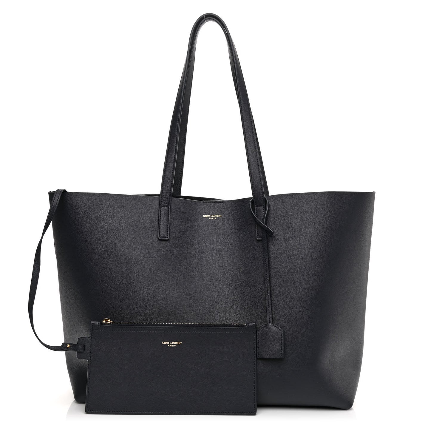Calfskin Large Shopping Tote Deep Marine