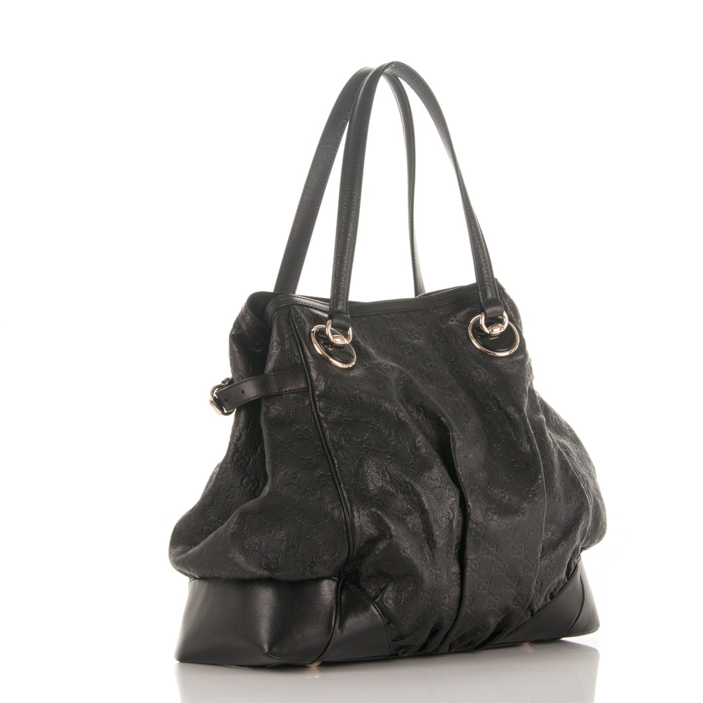 Guccissima Full Moon Tote Black