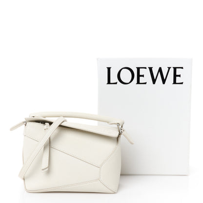 Loewe Calfskin Mini Puzzle Edge Bag Soft White 12 of 12