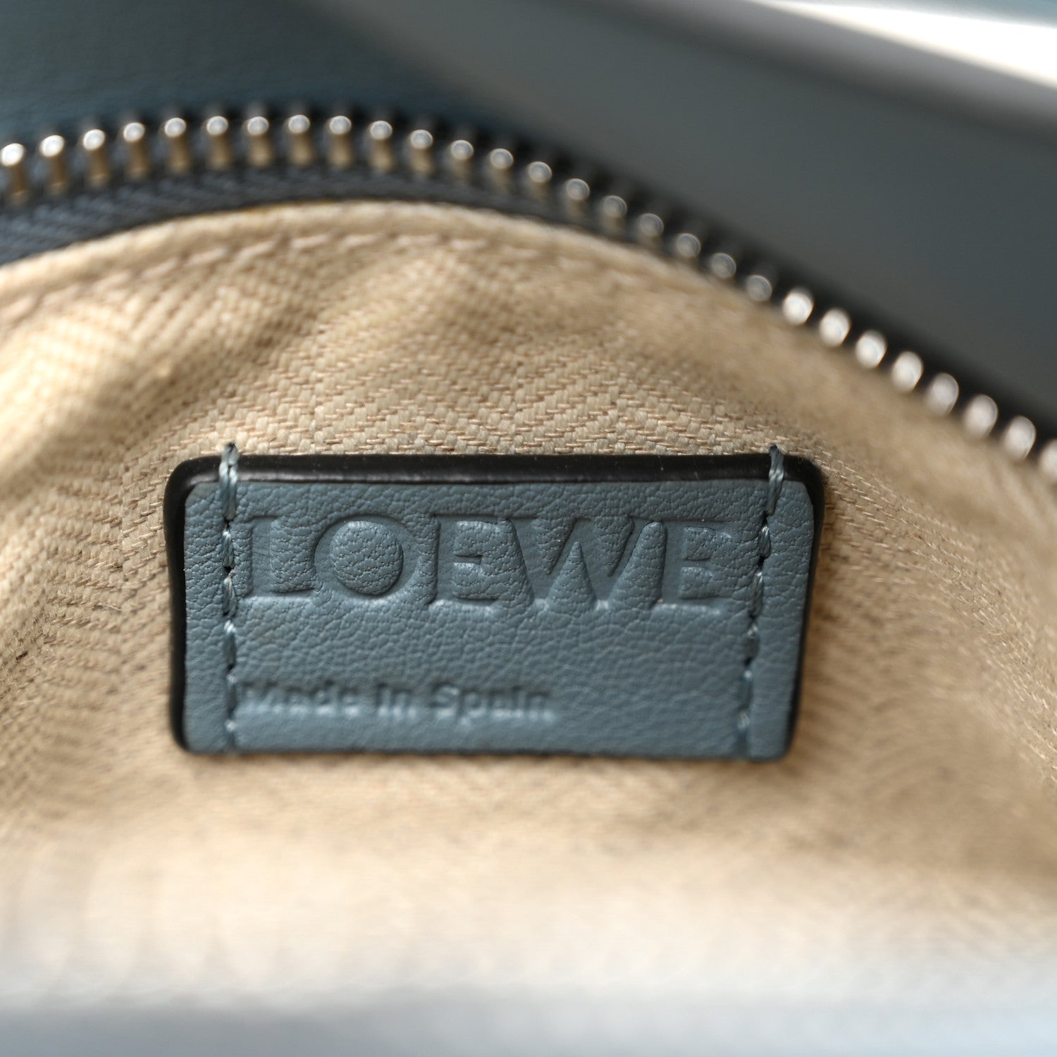Loewe Calfskin Small Puzzle Bag Stone Blue 6 of 10