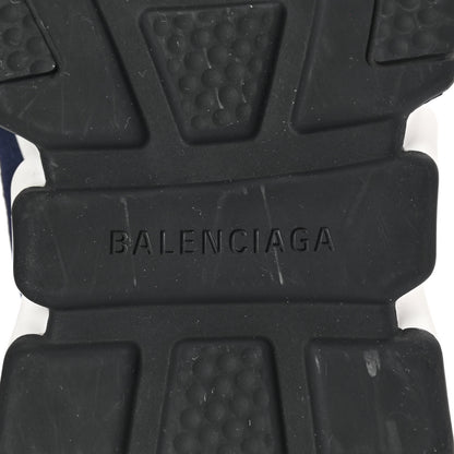 Balenciaga Knit Womens Speed Lace Up Sneakers 40 Navy White 6 of 8