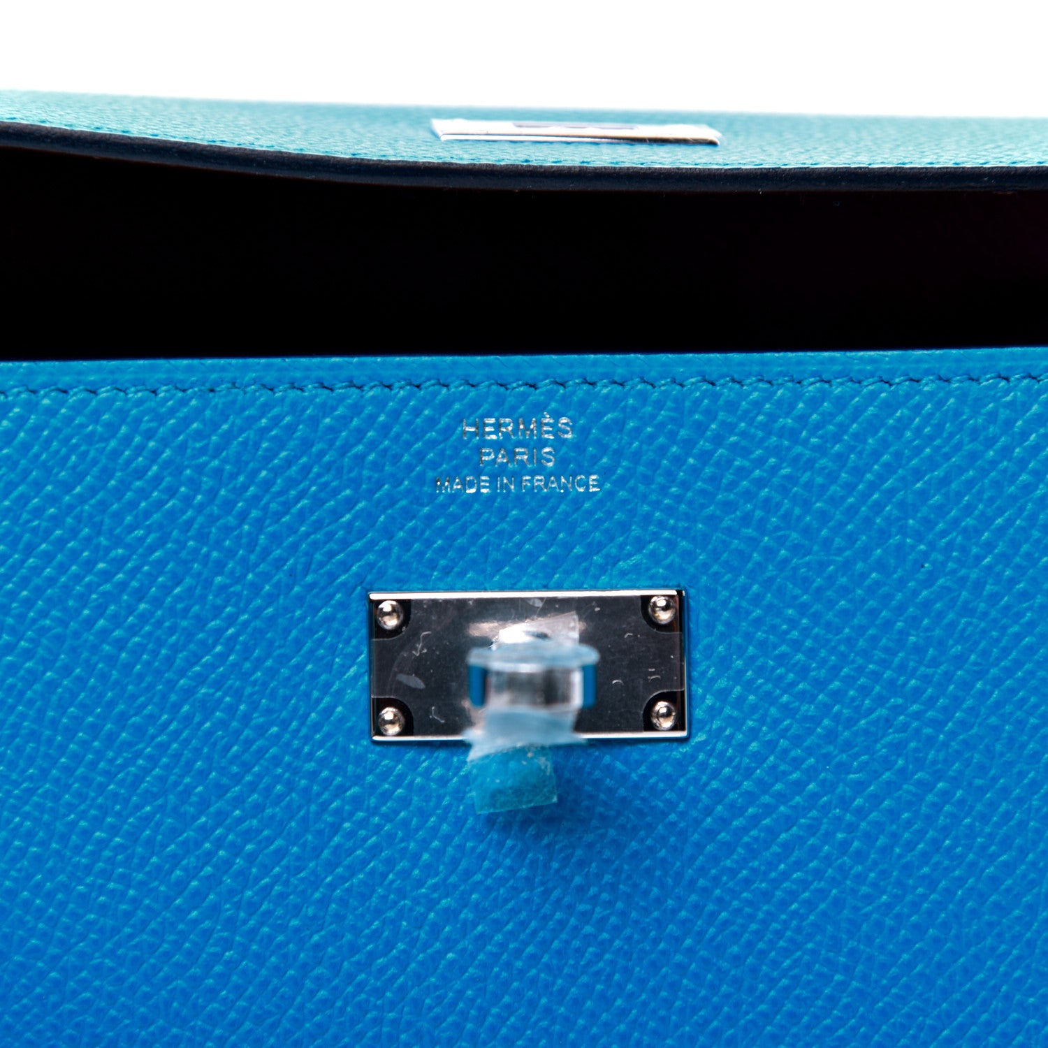 Hermes Epsom Verso Kelly Wallet To Go Bleu Frida Rouge H 8 of 10