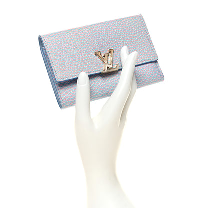 Louis Vuitton Taurillon Stardust Capucines Compact Wallet Lilas 2 of 8