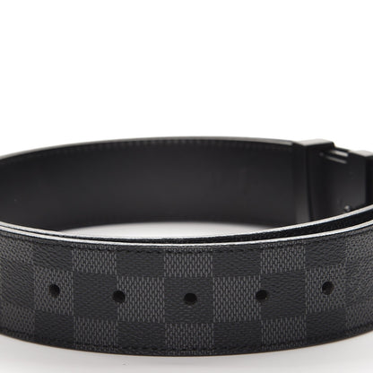 Louis Vuitton Damier Graphite LV Initiales Belt 100 40 3 of 8