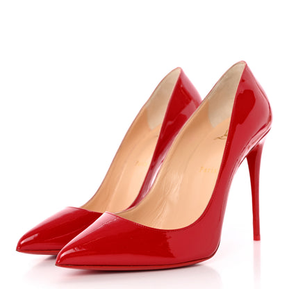 Christian Louboutin Patent Pigalle Follies 100 Pumps 40 Red 3 of 11