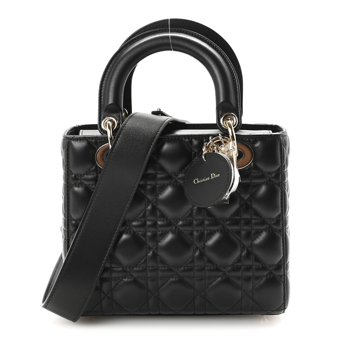 Lambskin Cannage Small My ABCDior Lady Dior Black