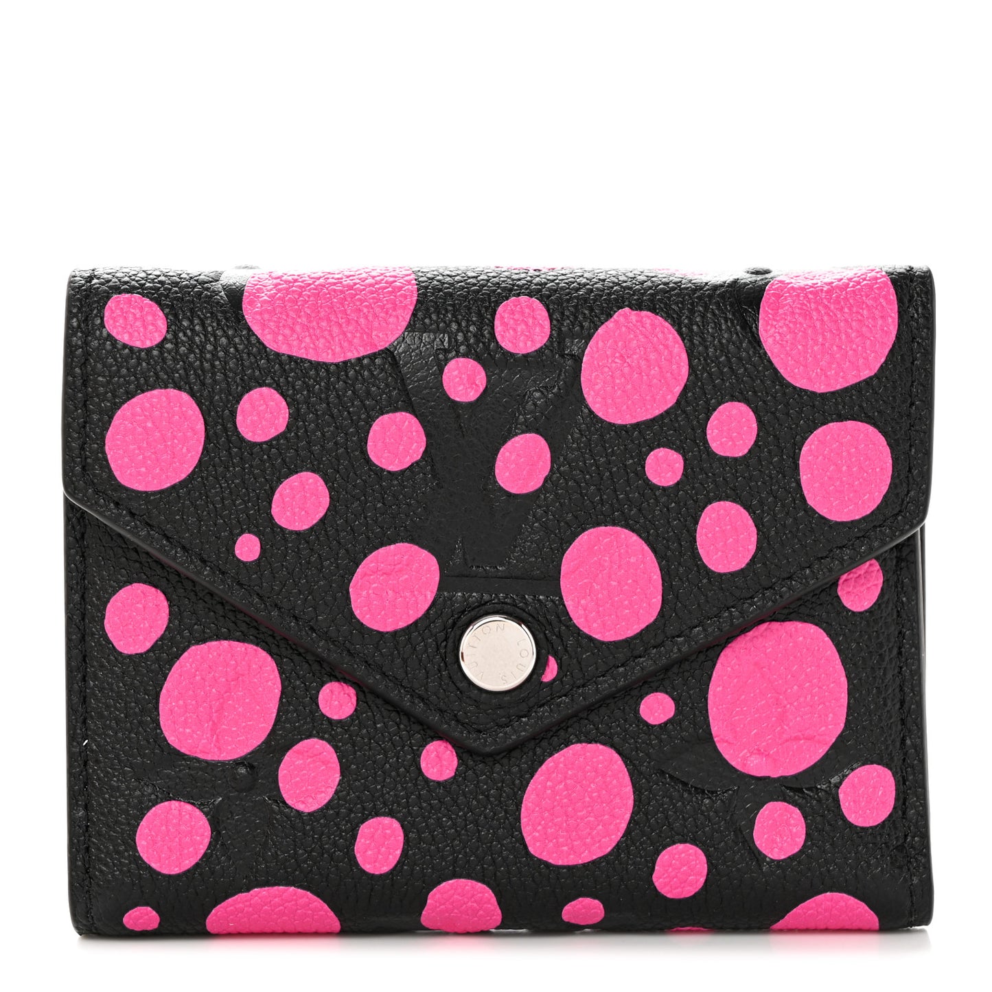 LV X YK Empreinte Monogram Victorine Wallet Black Fuchsia
