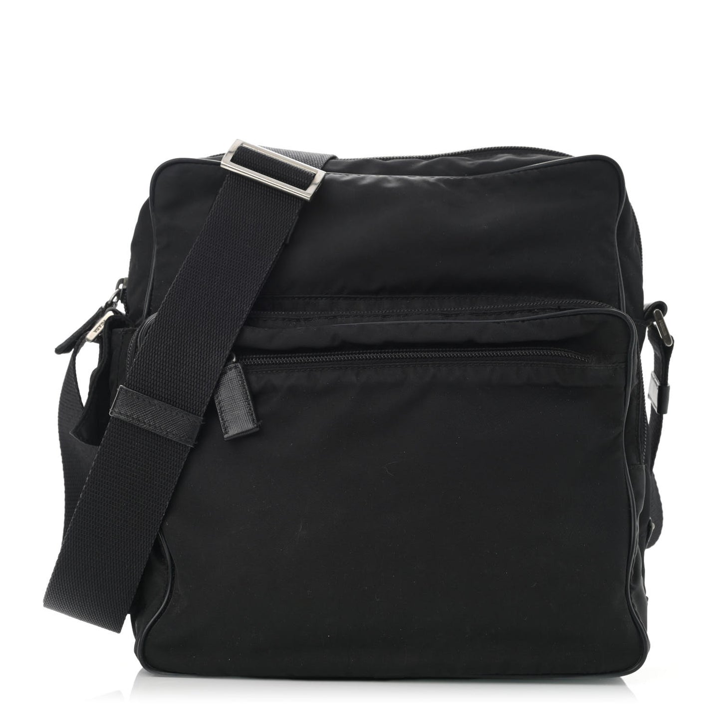 Tessuto Nylon Crossbody Bag Black