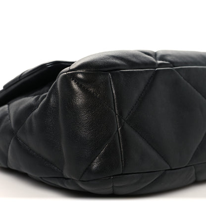 Chanel Lambskin Quilted Large Chanel 19 Flap Black 9 of 10