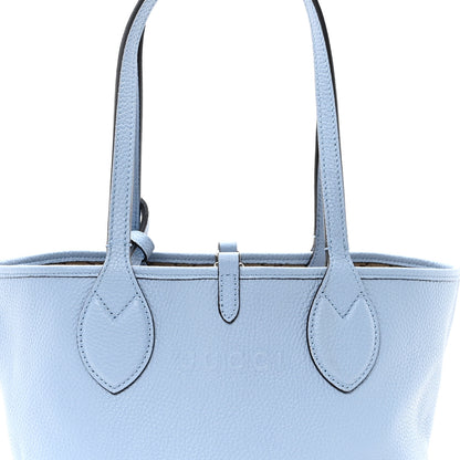 Gucci Grained Calfskin Monogram Small Totissima Reversible Tote Light Blue 15 of 17