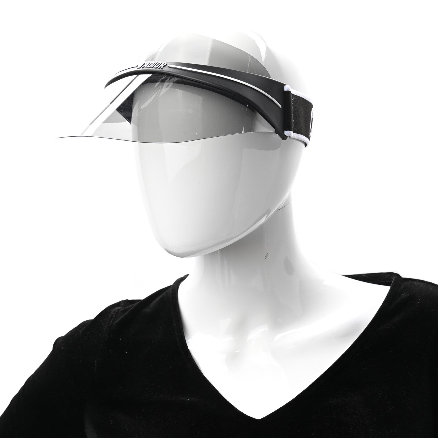 Christian Dior Mirrored DiorClub1 Sun Visor Black 2 of 8