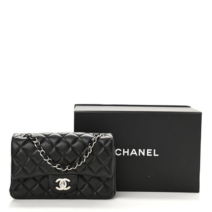 Chanel Lambskin Quilted Mini Rectangular Flap Black 11 of 11