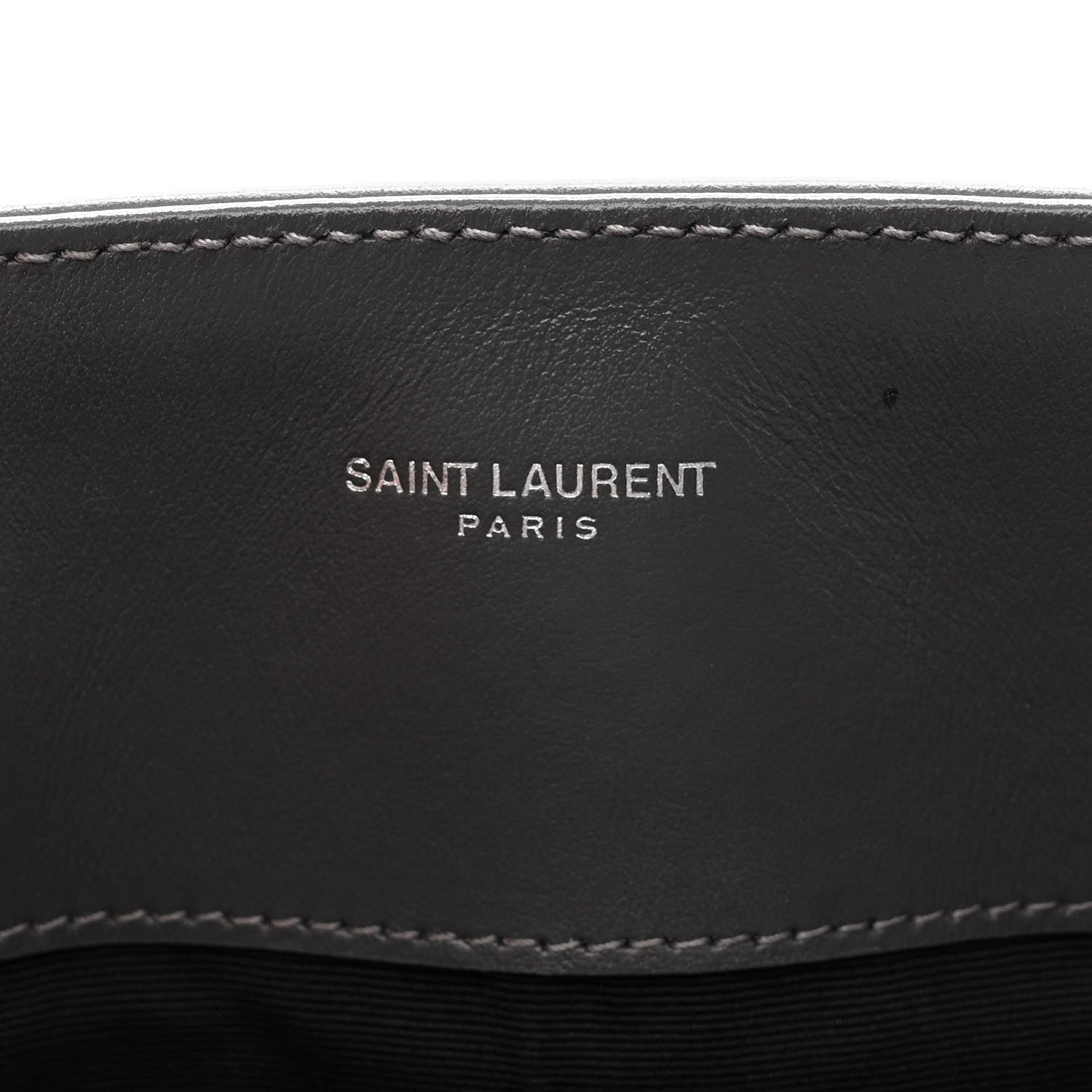 Saint Laurent Calfskin Y Quilted Monogram Large Loulou Shopper Storm 6 of 12