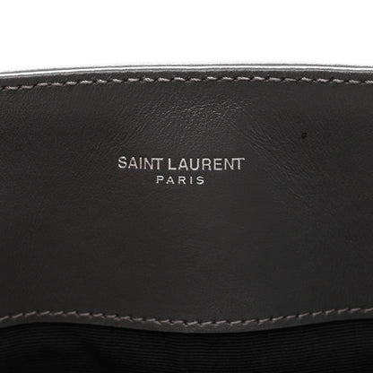 Saint Laurent Calfskin Y Quilted Monogram Large Loulou Shopper Storm 6 of 12