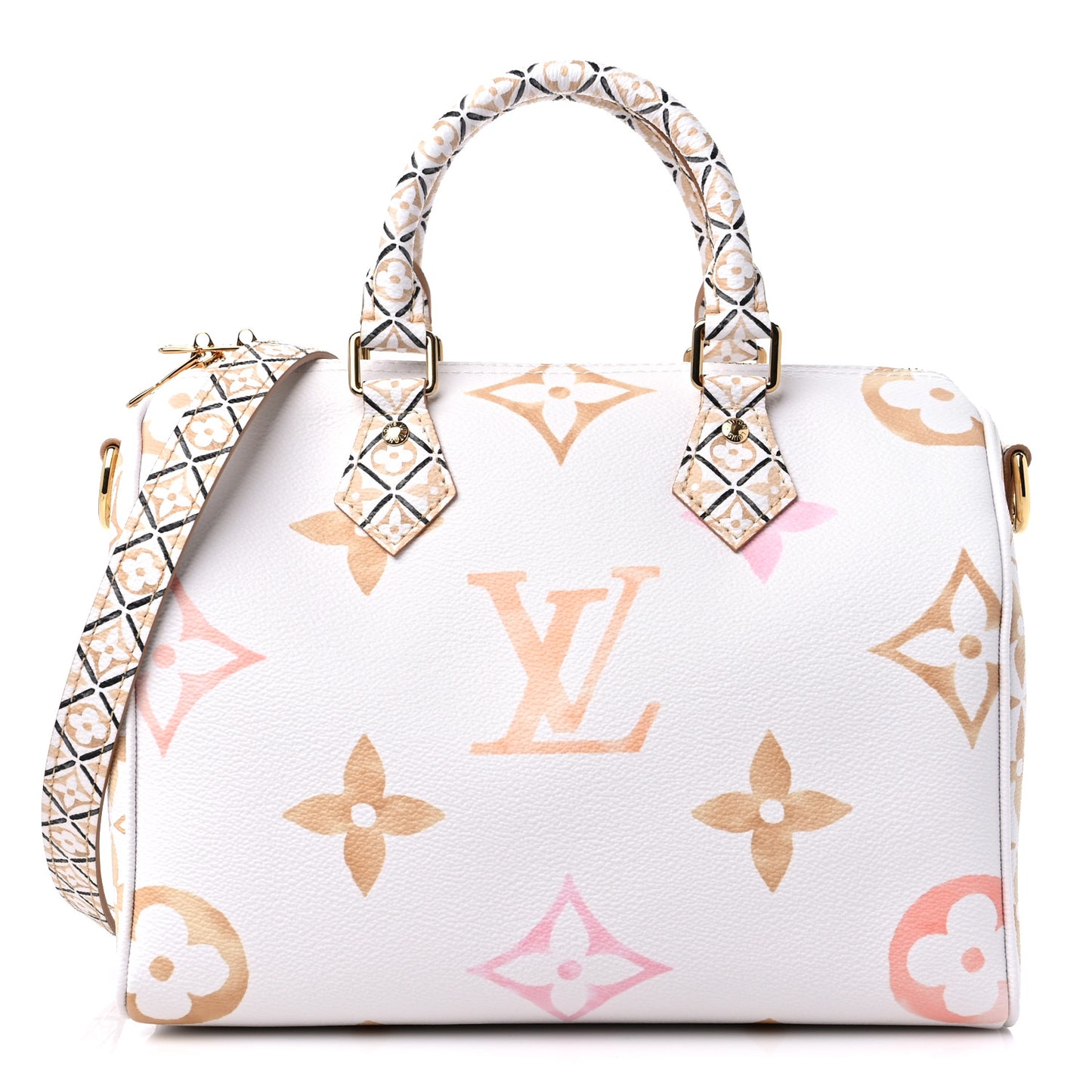 Monogram Giant By The Pool 2.0 Speedy Bandouliere 25 Beige