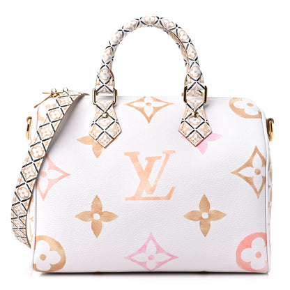 Louis Vuitton Monogram Giant By The Pool 2.0 Speedy Bandouliere 25 Beige 1 of 8