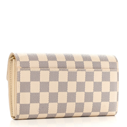 Louis Vuitton Damier Azur Sarah Wallet NM 3 of 6