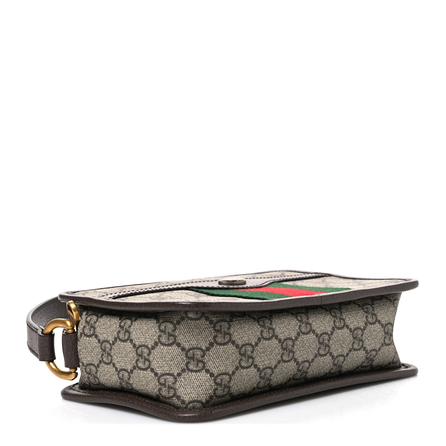 Gucci GG Supreme Monogram Web Ophidia Crossbody Bag Beige New Acero 4 of 10