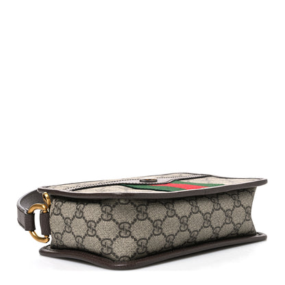 Gucci GG Supreme Monogram Web Ophidia Crossbody Bag Beige New Acero 4 of 10