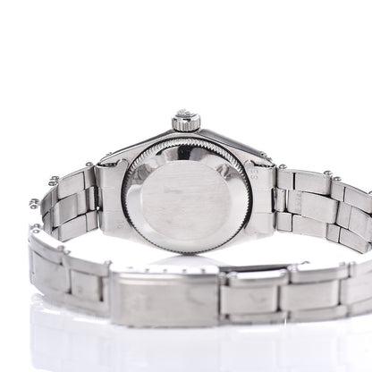 Rolex Stainless Steel 25mm Oyster Perpetual Watch Silver 6618 5 of 8