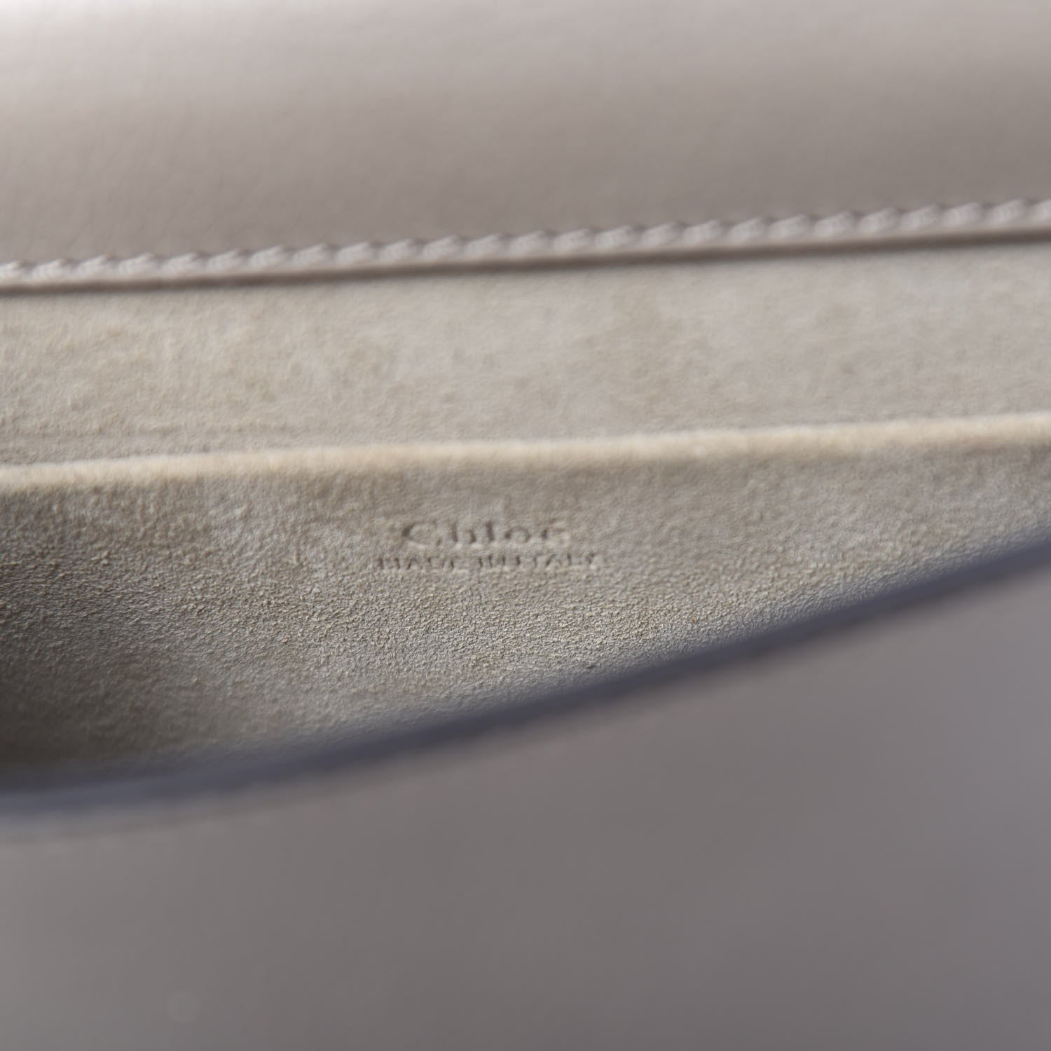 Chloe Calfskin Suede Small Nile Bracelet Bag Motty Grey 6 of 10