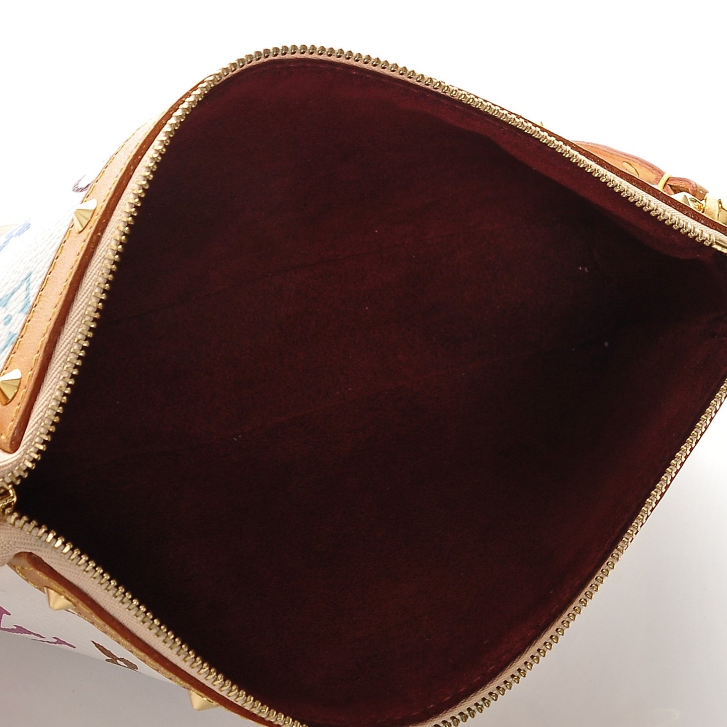 Monogram Multicolor Pochette Accessories White