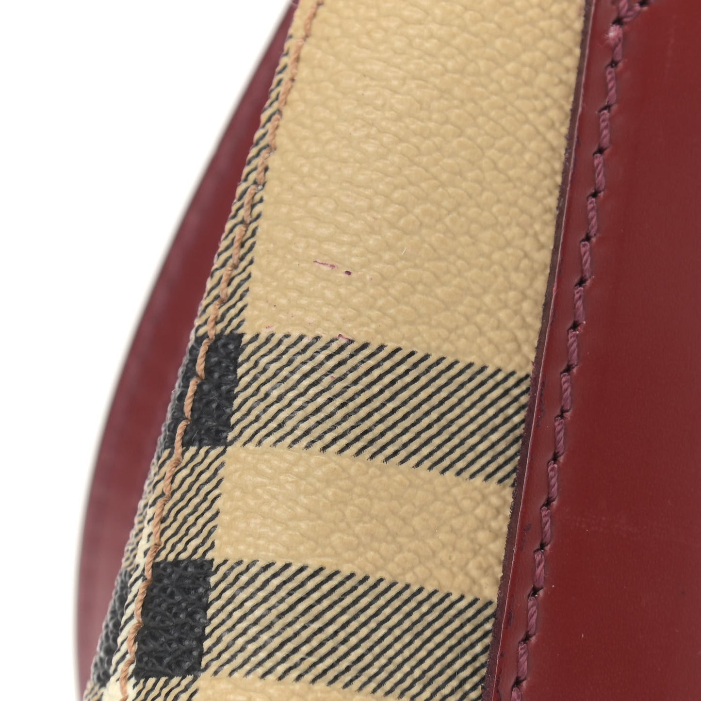 Haymarket Check Small Crossbody Clutch Bag Red