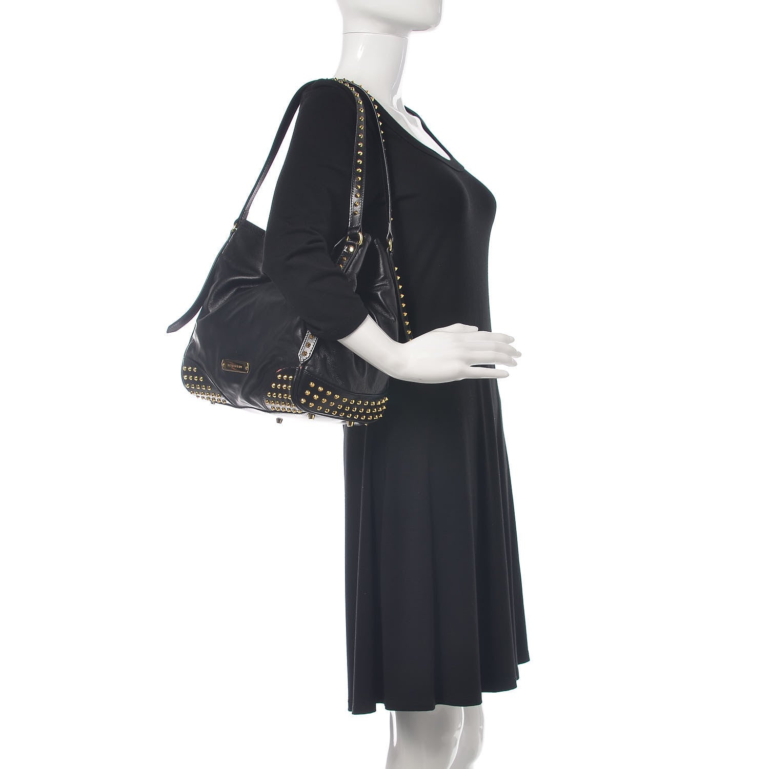 Burberry Lambskin Bridle Studs Small Canterbury Tote Black 2 of 13