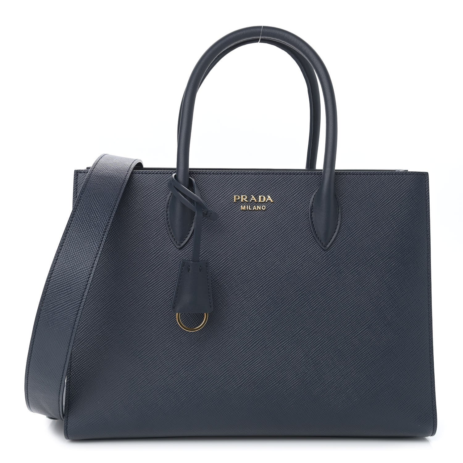 Prada Saffiano Tote Bluette 1 of 12