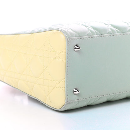 Christian Dior Lambskin Cannage Medium Tri-Color Lady Dior Multicolor 9 of 15