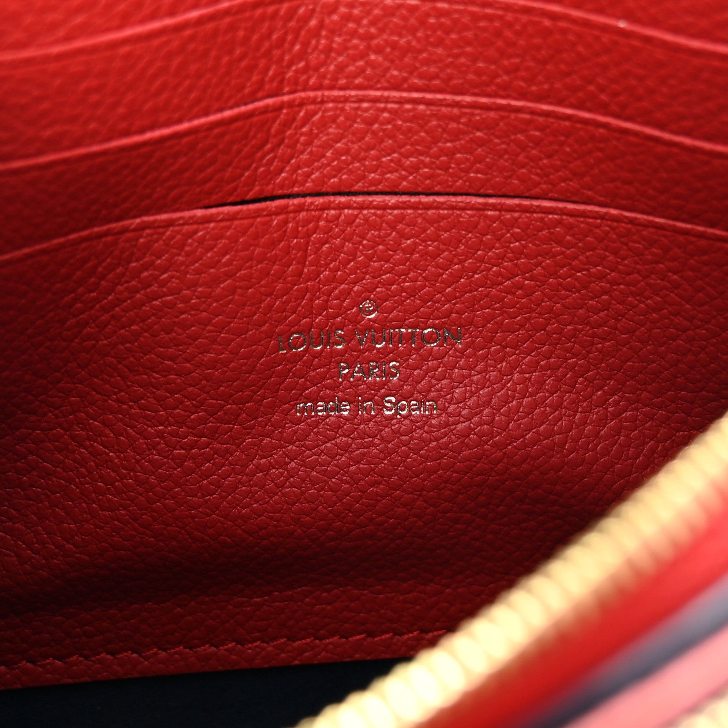 Louis Vuitton Empreinte Double Zip Pochette Marine Rouge 8 of 13