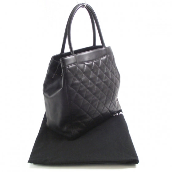 Chanel Lambskin N/S Shopping Tote Black 3 of 11