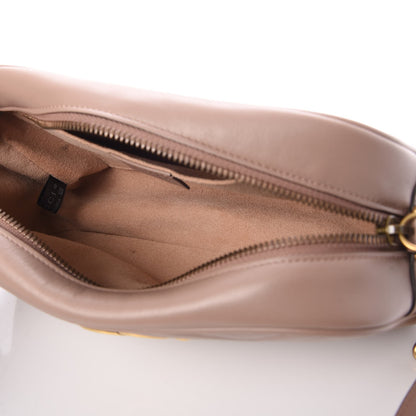 Gucci Calfskin Matelasse Small GG Marmont Chain Shoulder Bag Taupe 7 of 8