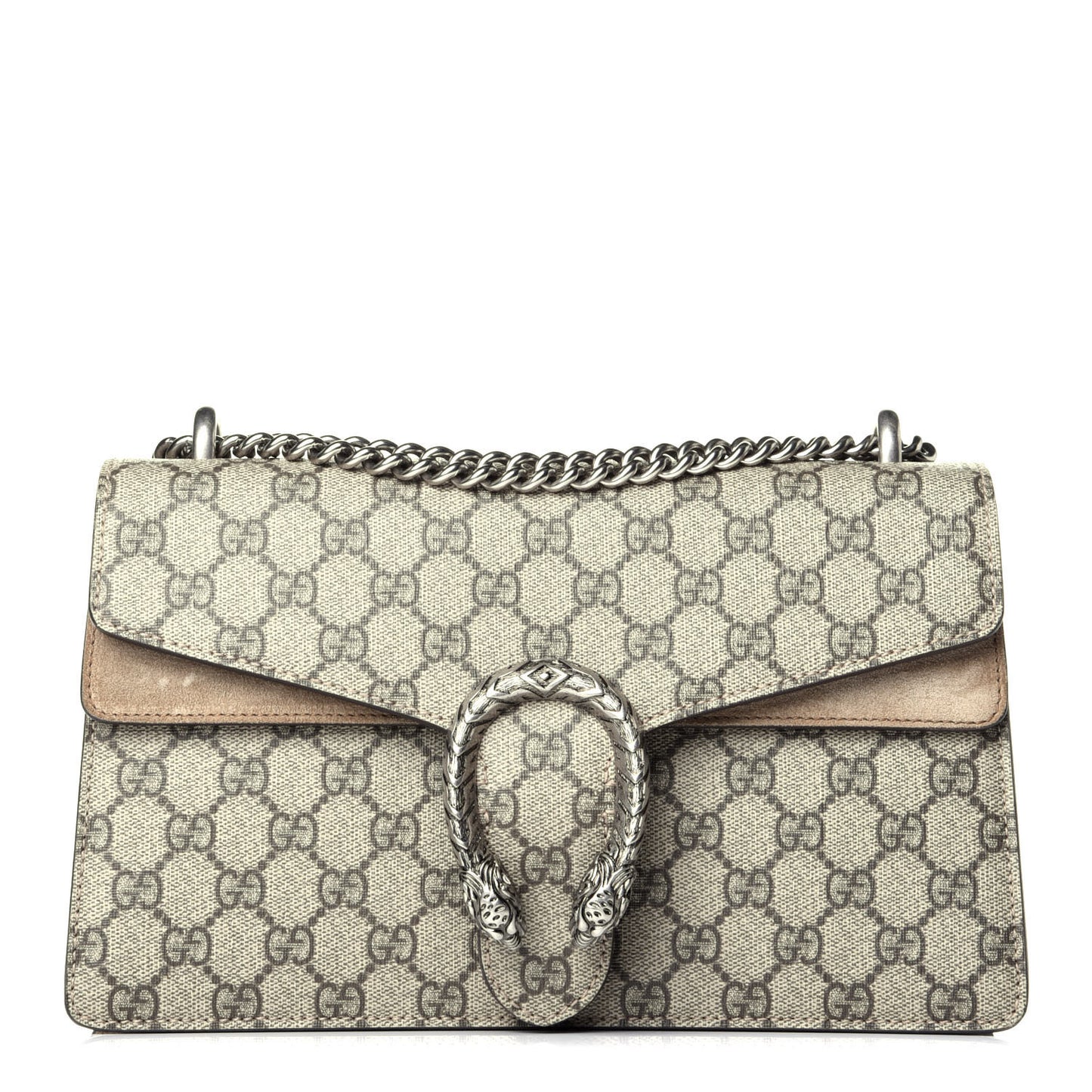 GG Supreme Monogram Small Dionysus Shoulder Bag Taupe