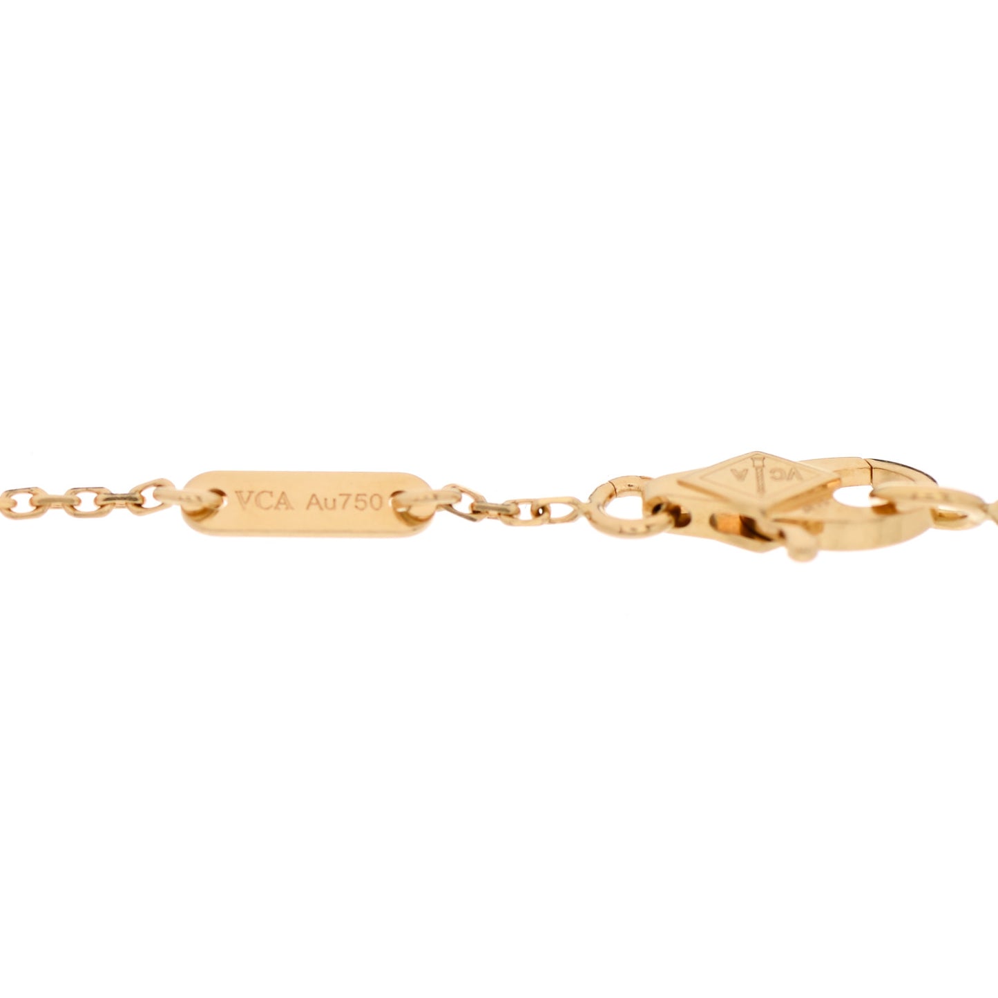18K Yellow Gold Mother of Pearl Sweet Alhambra Bracelet