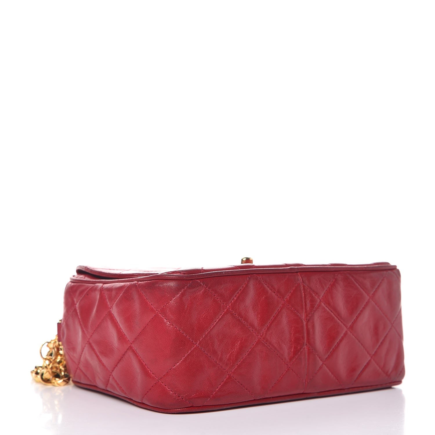 Chanel Lambskin Quilted Camera Case Red 4 of 11