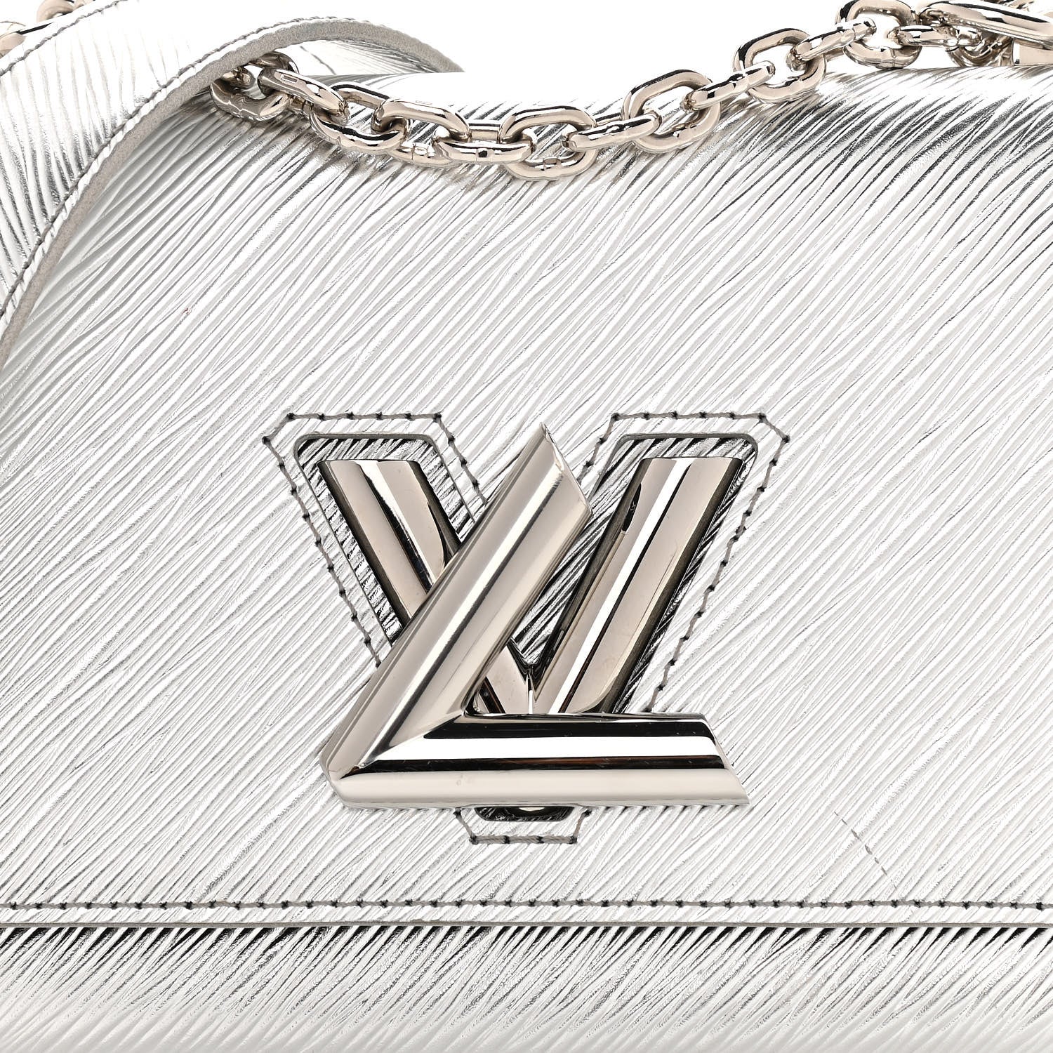 Louis Vuitton Epi Twist Shoulder Bag PM Argent 7 of 9
