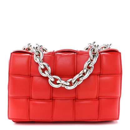 Bottega Veneta Lambskin Maxi Intreccio Padded Chain Cassette Crossbody Bag Nail Polish 1 of 12