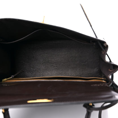 Hermes Box Kelly Retourne 28 Chocolate 5 of 17