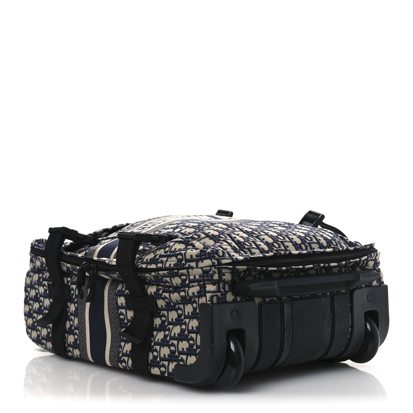 Oblique Small Diortravel Suitcase Blue