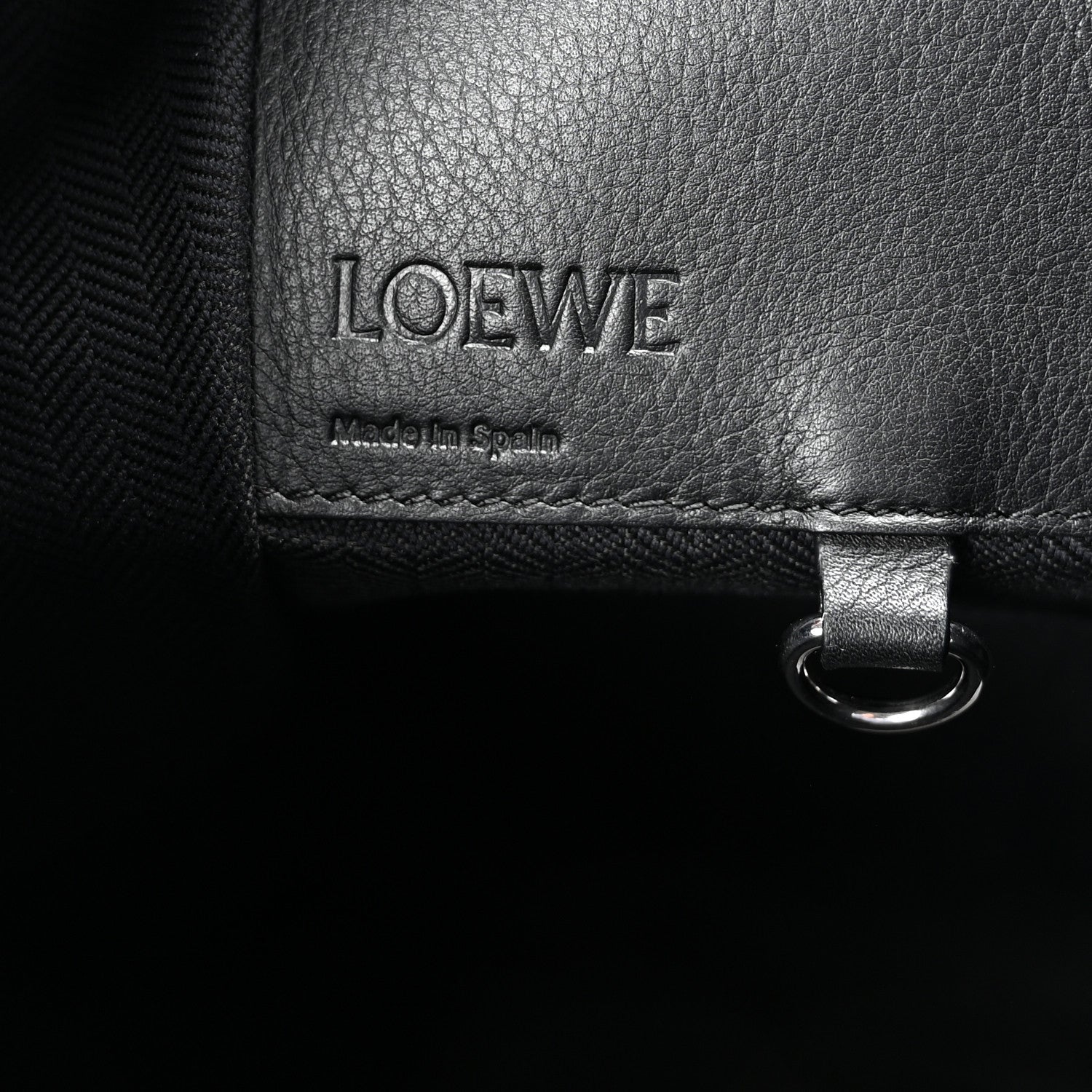 Loewe Calfskin Small Hammock Shoulder Bag Black 6 of 9
