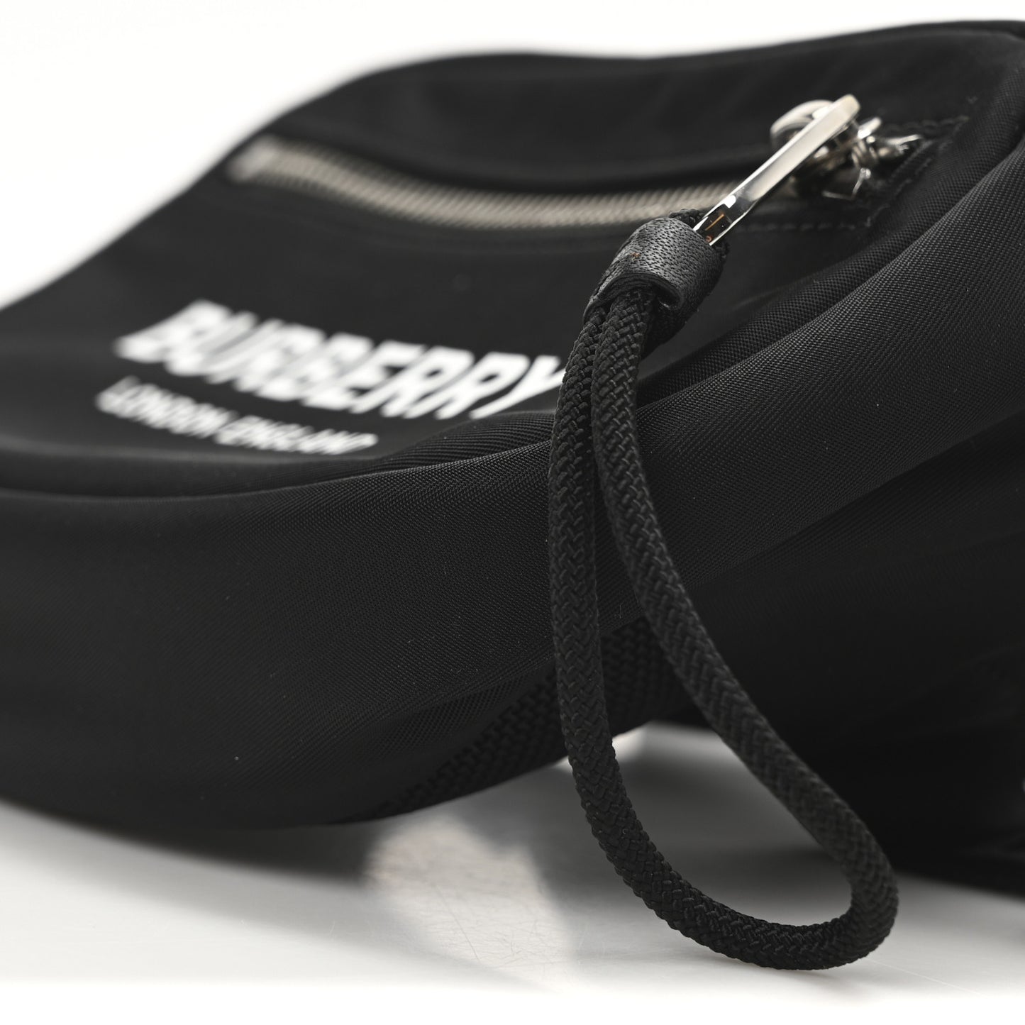 Econyl Logo Print Small Cannon Bum Bag Black