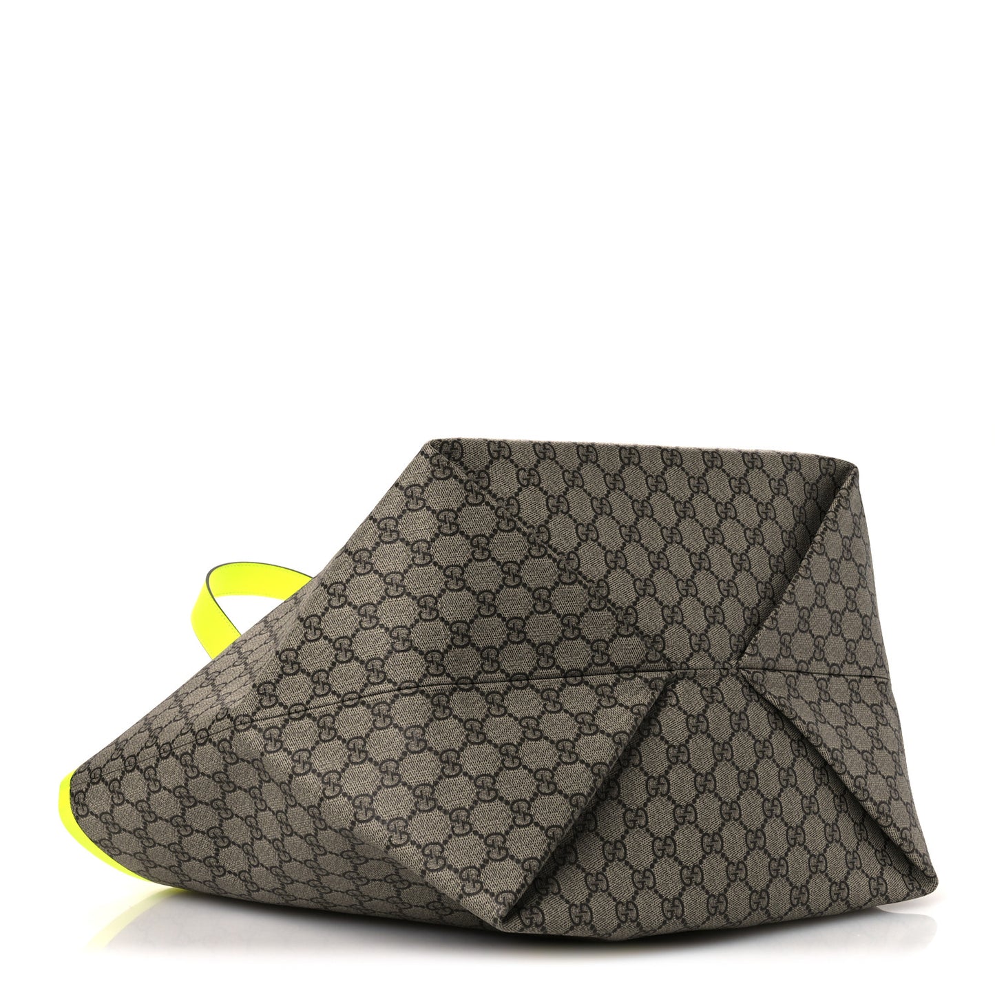 GG Supreme Monogram Totissima Shopping Tote Ebony Beige Yellow