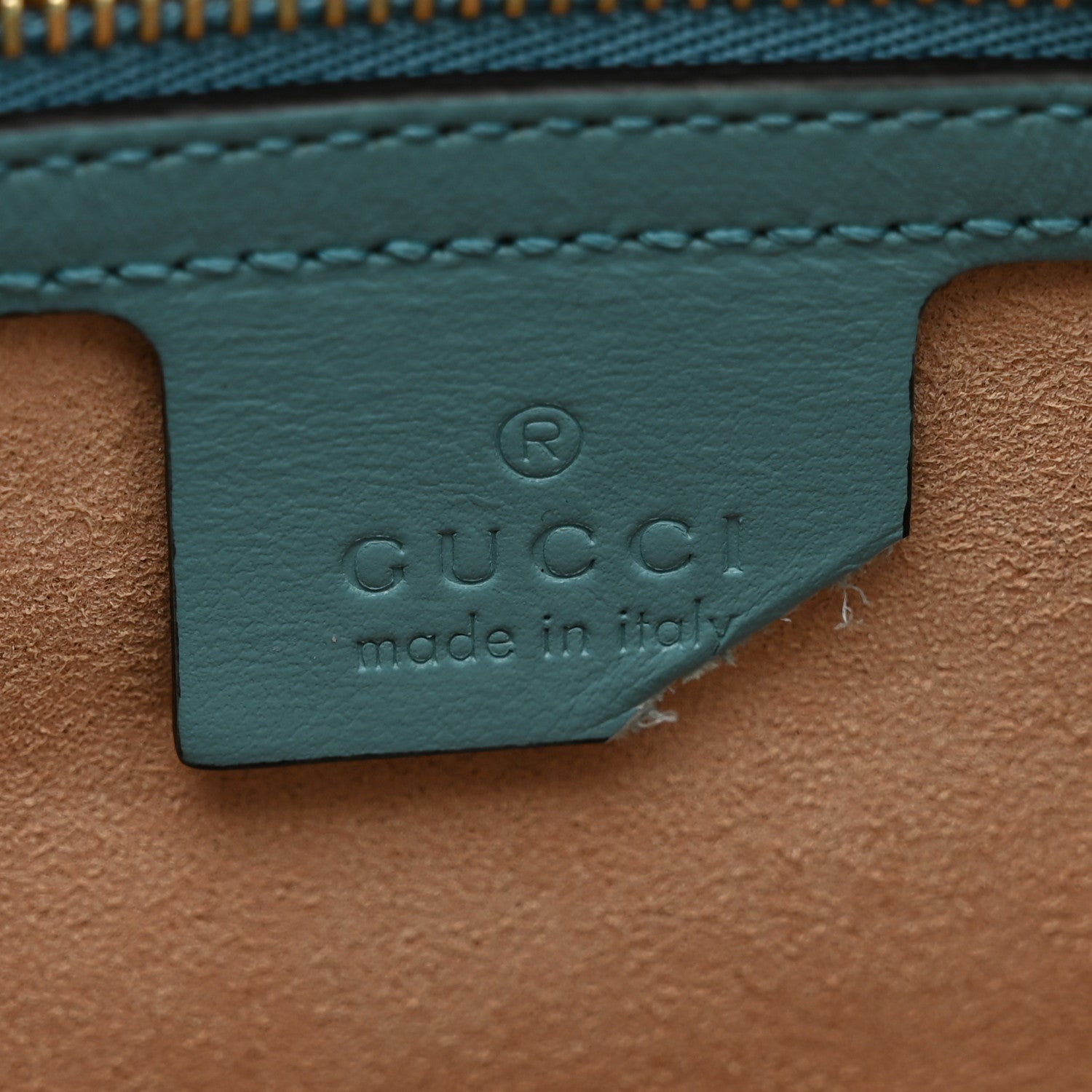 Gucci Boarded Plutone Calfskin Medium Jackie 1961 Tote Dusty Azure 6 of 11