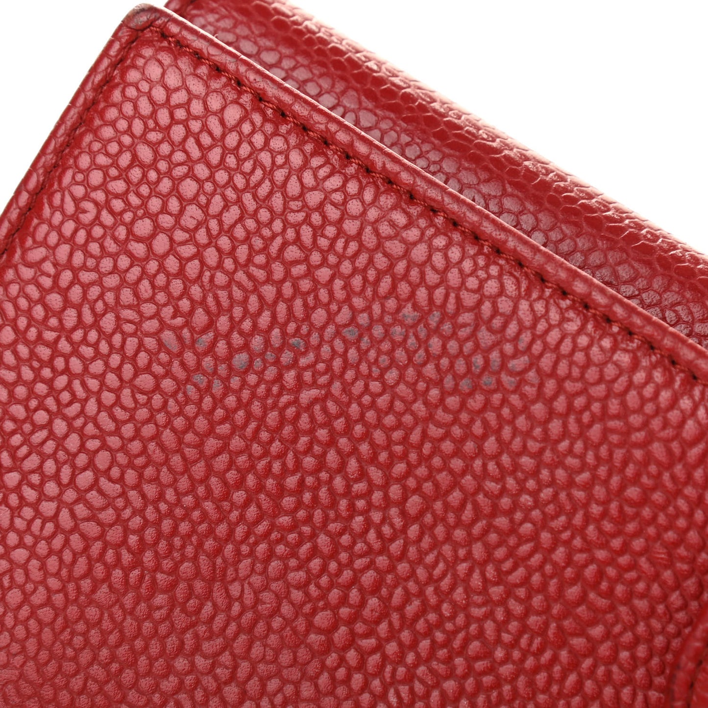 Caviar Timeless CC Large Flap Wallet Red